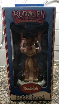 NEW Toysite 2001 Rudolph the Red-Nosed Reindeer Bobblehead
