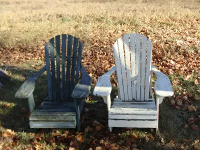 Two Wooden Aderirondack Chairs 60 for both, View more