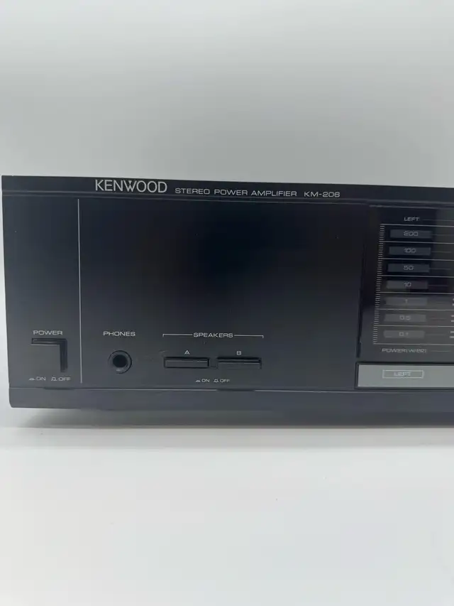 Kenwood KM-206 Stereo Power Amplifier Vintage Made in Japan in Stereo Systems & Home Theatre in City of Toronto - Image 3