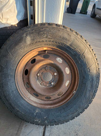 LT265/70 R17,   1 All Terrain Tire with Rim