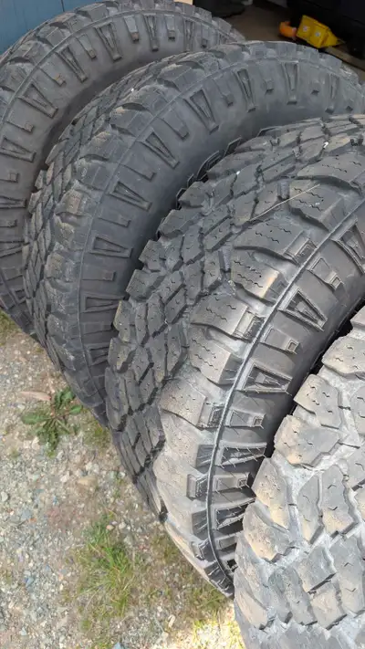 Selling a set of four Goodyear Duratrac tires, size 315/70R17. These are used, but still have decent...