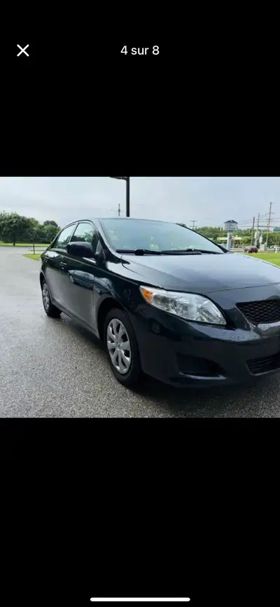 Toyota Corolla année 2010, moteur économique 1.8L Une seule propriétaire depuis 2010 avec très peu d...