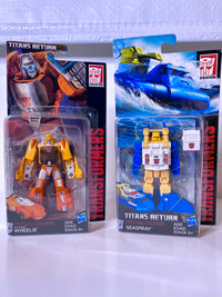 2 Transformers titans returns: Wheelie + Seaspray 2015-16 mosc