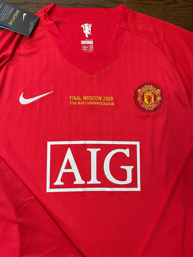 Manchester United Ronaldo 2008 Retro UCL Final Soccer Jersey in Arts & Collectibles in Oakville / Halton Region - Image 4