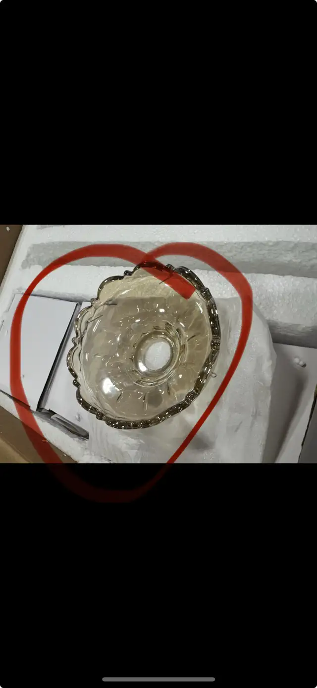 LED E12 LED 3 Brightness Cognac Color Crystal Candle Chandelier  in Indoor Lighting & Fans in Hamilton - Image 5