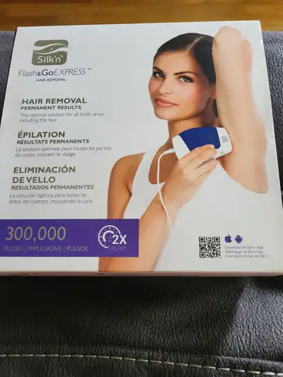 Epilation résultats permanents. J'ai utilisé 2-3fois,je ne prends pas le temps, c'est la raison pour...