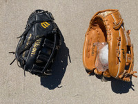 Two Baseball Gloves for Sale