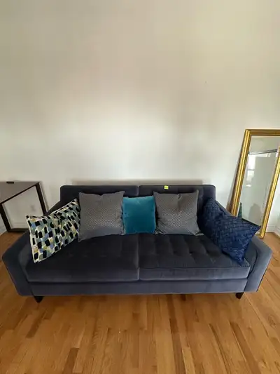 EQ3 Dark Navy Apartment Sofa, View more