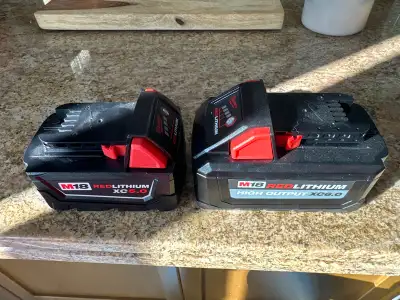 2 milwaukee batteries to sell, View more