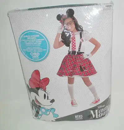 Disney Minnie Mouse Nerd 6 Pc. Child Halloween Costume