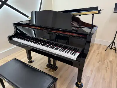 Comes with bench and cover, mic stand and sheet music stand.In good condition,regularly tuned.2000 b...