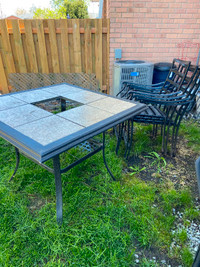 Free Patio table with 4 chairs