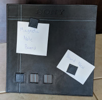 Magnetic Leather Note Board (BNIB)