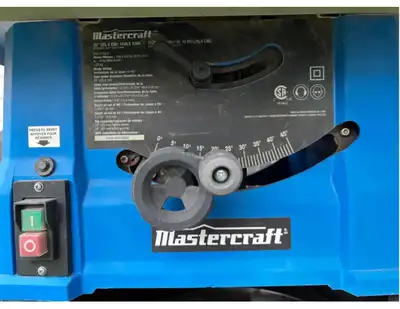 USED MASTERCRAFT TABLE SAW - NO BENCH - NO BLADE COVER - AS IS - Could deliver depending on distance...