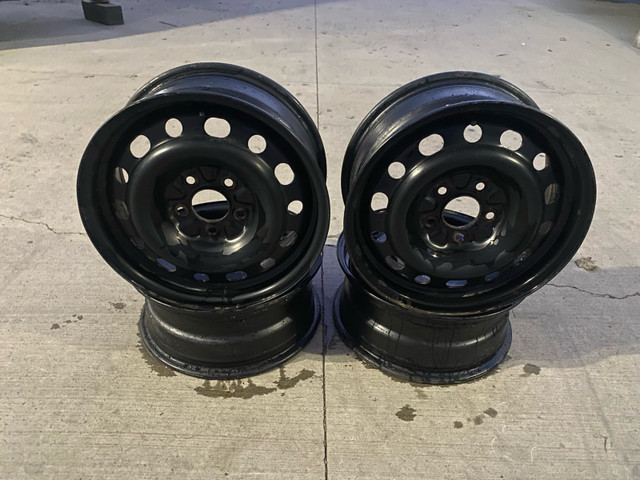 4-16 inch x6.5 inches wide 5x114.3 mm steel rims. +45 mm offset, in Tires & Rims in Kamloops