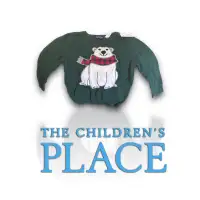 The Children's Place boy polar bear Christmas longsleeve sweater