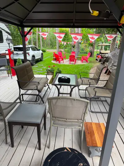 Log chateau park..lot 15. 2021 Keystone Hideout trailer. 3 tip outs, sleeps 6.Large lot with loads o...