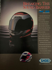 1991 Shoei X-8 Helmet Original Ad