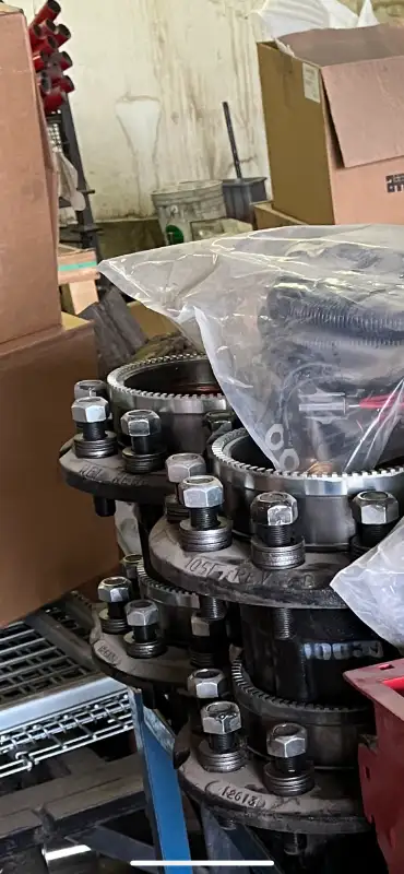 Webb 10 bolt hubs. 8.75" bolt circle. Includes studs. New condition. $300 each.