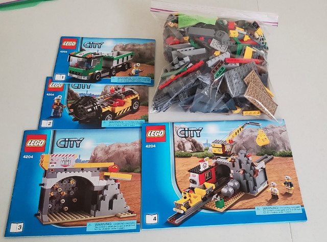 Lego City 4204 The Mine and 7631 Mining Vehicle | Toys & Games |  Mississauga / Peel Region | Kijiji