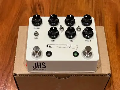 JHS Double barrel V4 with red remote footswitch, View more