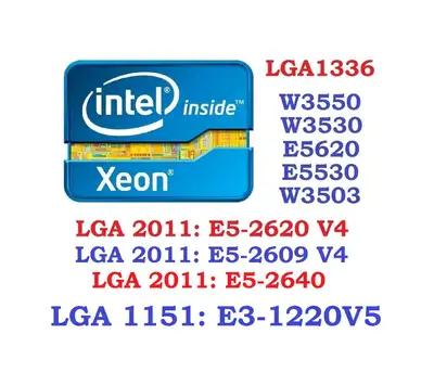 Xeon CPU: E3-1220V5, E5-2620 V4, E5-2609V4, W3550, W3530, E5620,, View more