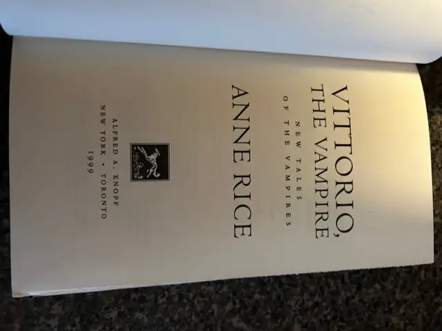 Anne Rice - “Vittorio The Vampire” Novel in Fiction in City of Toronto - Image 6