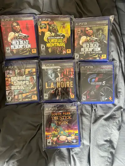Prices below South Park - $15 Grand Theft Auto 5 - $15 LA Noire - $15 Gran Turismo 5 - $15 Red Dead...