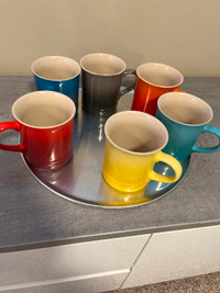LaCreuset. Coffee mug set of 6