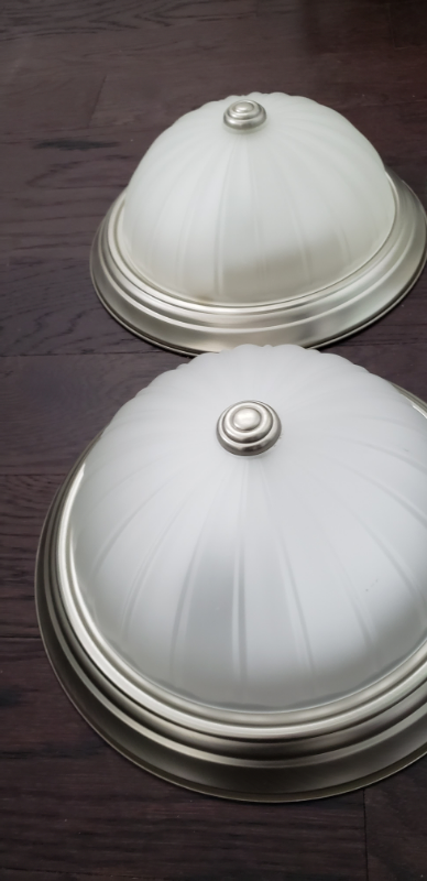 6 Ceiling lamps dome style in perfect condition, View more