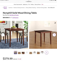 Dining table