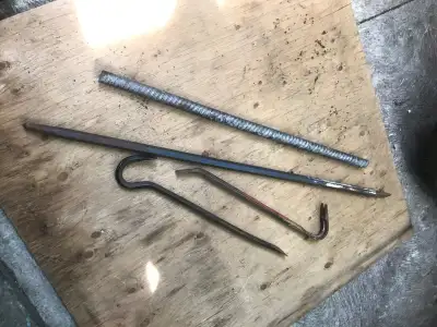 heavy duty demolition tools crow bar pry bar johnnie's demo bar Rebar spiked bar