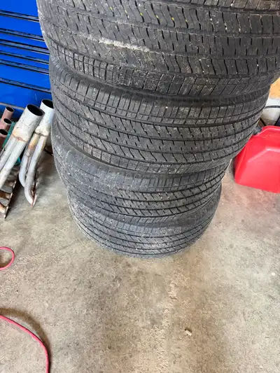I have 4 Bridgestone alenza A/S 02 tires for sale with only 6000km on them all tires have 7mm or 9/3...