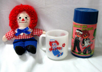OBJET de COLLECTION RAGGEDY ANN COLLECTION ITEMS c.1970