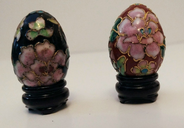 Beautiful Cloisonne Eggs for Easter dans Art et objets de collection  à Ville de Montréal - Image 3