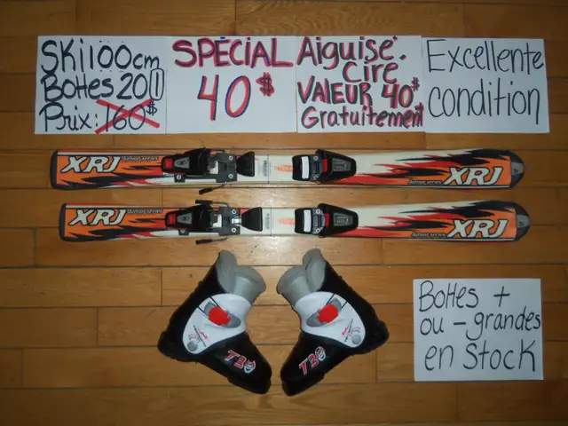 Ensembles kits de ski alpin et twin tip 100 110 120 cm in Ski in Drummondville - Image 3