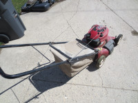 gas lawn mower with bag