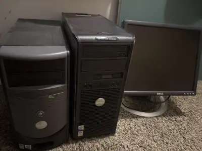 Old Dell Computers + Monitor, View more