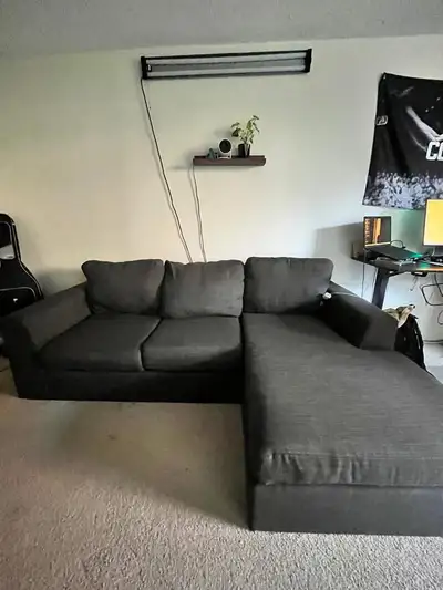 Best L-shaped sofa, reversible section. I will be moving out, so I need this gone :) thanks. I can h...