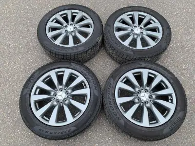 Set of 4 original 19" mercedes benz glc rims with Pirelli scorpion (Run flat) winter tires on them 2...