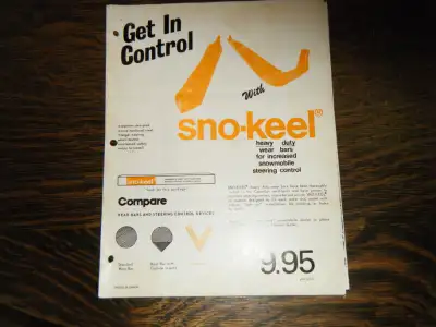 Sno Keel Snowmobile Wear Bars Sales Brochure Sheet shipping available at your cost any questions ple...