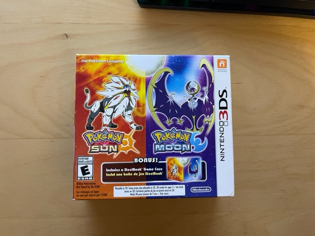 Pokémon Sun and Moon Dual Pack Steelbook Limited Edition (3DS) dans Nintendo DS  à Laval/Rive Nord