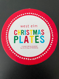 West Elm Christmas Plates