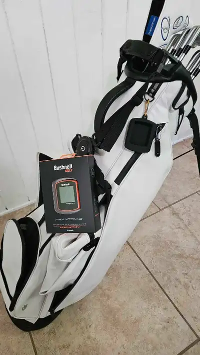 Rare Vessel sunday III Stand bag, ping putter & GPS, View more