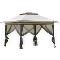 Outsunny 12' x 12' Foldable Pop-up Party Tent Instant Canopy 