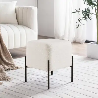 Similar model Product Dimensions 37D x 37W x 44H Centimetres Colour Cream Top material type Boucle B...