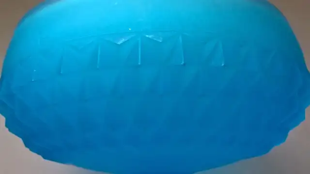 Vintage Indiana Glass Frosted Blue Satin Glass DIAMOND POINT in Arts & Collectibles in Oshawa / Durham Region - Image 7