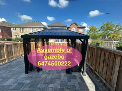 assembly of gazebo , View more