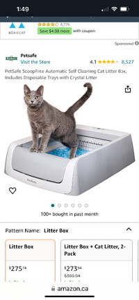 Automatic self-cleaning litter box