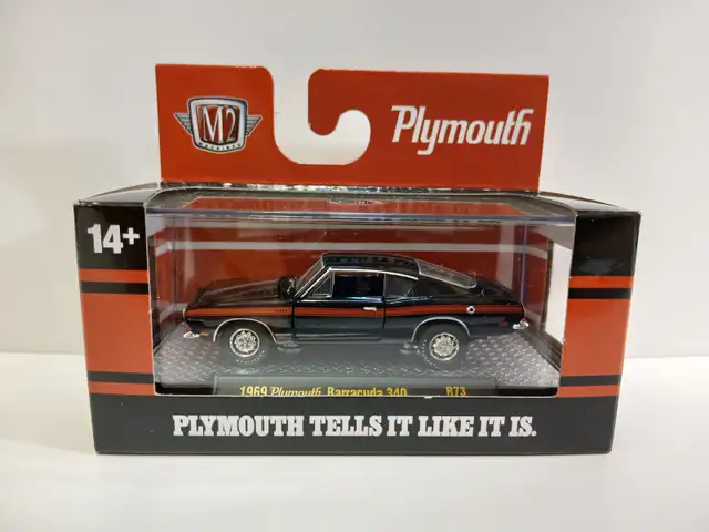 1969 Plymouth Barracuda 340. 2023 M2 Machines 7000 pcs